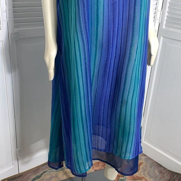 NWT Indian Tropical Fashions Sheer Chiffon Layered Kaftan Size XL - Picture 3 of 12